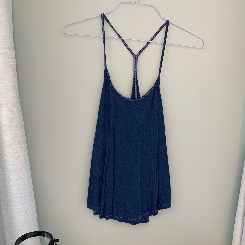 American Eagle Outfitters Blue Tank Top